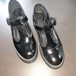 Madden Girl Black Platform Shoes Women's 9 B1